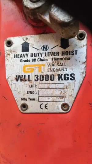 HEAVY DUTY LEVER HOIST