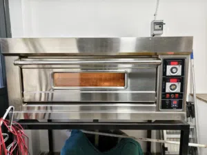 Pizza baker and there is some items for sale