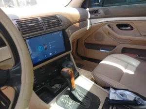 BMW 2003 E39 525i السياره بحاله   امامي مضروب مضروب خلفي جيد جيد غرفه جلد لون بيج ممتازه