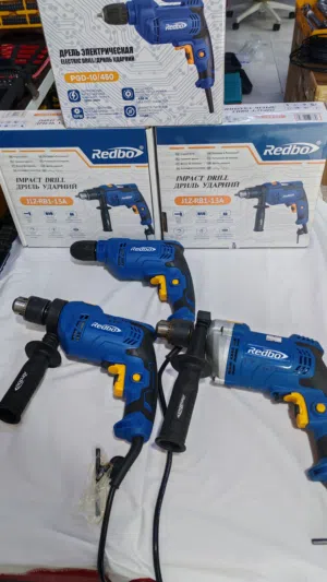 دريل كهربائي electrical drill ثقب شركة ريدبو كهرب Redbo احجام مختلفة ل الخشب والحديد والجدار بالكهرب