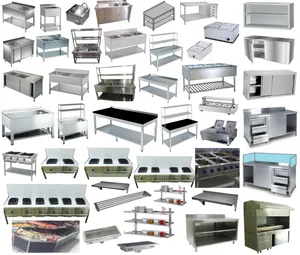Stainless Steel Custom Fabrication Tables Sinks Gas Cooker تفصيلات ستانلس ستيل طاولات مغاسل طباخات