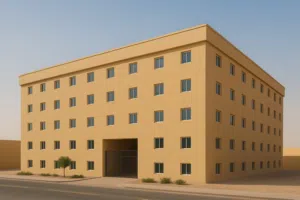 مجمع سكن عمال بالصجعه ضخم معتمد وجاهز للتشغيل معتمد MOHRE شامل الكهرباء والماء والخدمات