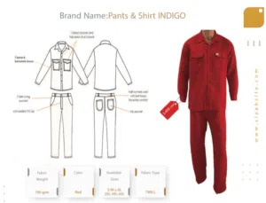 قميص بنطال للعمل الشاق قطني عند سياب Cotton work shirt and pants from Siyab