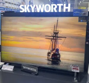 شاشة سكاي ورث 65 بوصة QLED+ 120Hz جديد مع ضمان سنه