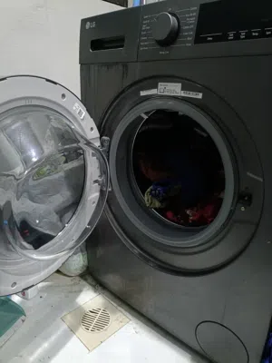 LG Washing Machine 8kg F2T2TYM1S Dark Gray  غسالة ال جي 8 كيلو فول اتوماتيك