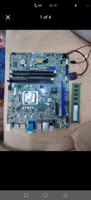 Mother board  Cpu Ram