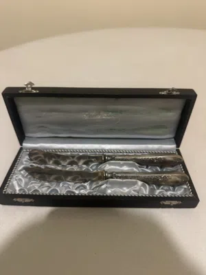 Charles Lamy Paris Vintage Knife & Fork Set – Original Box – French Luxury