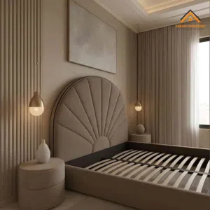 Arch Sunburst Velvet Bed Frame