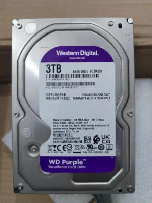 قرص صلب داخلي من نوع Western Digital Purple بسعة تخزين 3 تيرابايت
