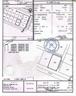 ثاني قطعه شارع عام  مرتفعات الرسيل