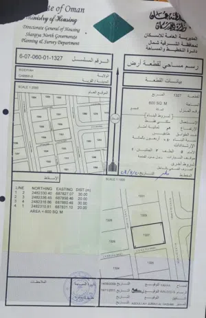 Residential Land for Sale in Al Sharqiya Bidiya