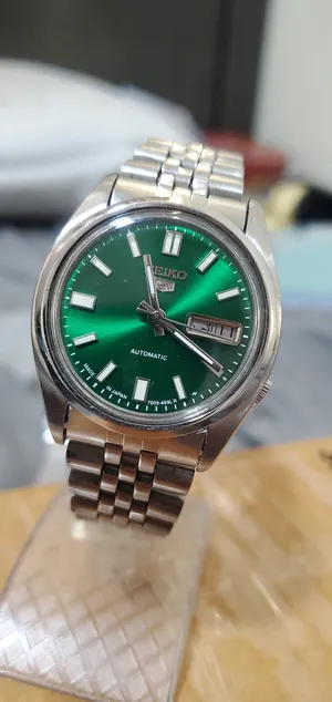 Vintage Seiko 5 Automatic 7009 Green Dial Japan made watch for Men's