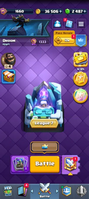 اكونت كلاش رويال مكس