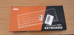 كيبورد ميكانيكي من شركة رويال كلدج ابيض وايرلس سويجات بني  Royal Kludge RK61 Wireless 60% Mechanical