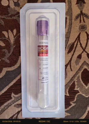 تيوب خاص لحقن بلازما للشعر (prp tube)