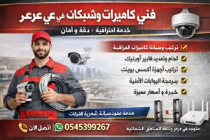 مهندس كاميرات مراقبة وبرمجة مقويات الشبكة والراوترات