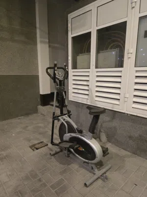 Cross-trainer exercise bike