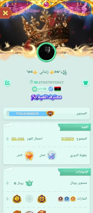 سلام عليكم حساب يلا لودو مستوا 55خاش 56. سعر اعلا سعر بايع مكان طرابلس