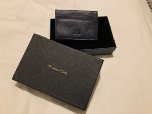 محفظة بطاقات جلد Massimo Dutti Leather Card Holder
