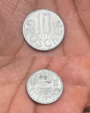 10 Groschen coin from Austria 1998