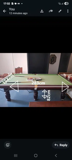 طاولة بليارد من خشب  Billiard table from wood