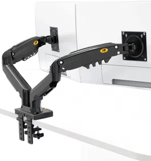 NB Dual Monitor Desk Mount Stand Full Motion Swivel Computer Monitor Arm for Two Screens 17-27 Inch