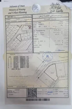 فرصه سكنية العامرات مدينة النهضة 11/2 جاهزه للبناء 760متر مساحة كبيره.. اقرأ الوصف