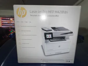 “للبيع: طابعة HP LaserJet Pro MFP M428fdn جديدة ولم يتم استخدامها أبداً
