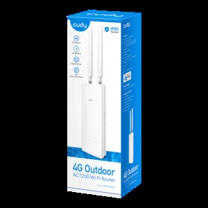 Indoor/Outdoor 4G Cat 6 AC1200 Wi-Fi Router LT700 Outdoor 1.0 راوتر كودي خارجي وداخل 1200 مع مدخل خط
