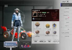 حساب ببجي مستوى 77
