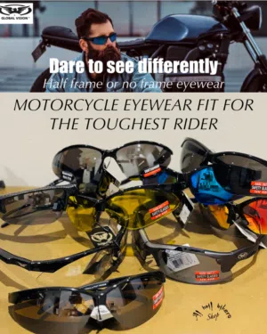 Motorcycle Sunglasses or outdoor activities — z87+ safety non foam or foam padded / USA