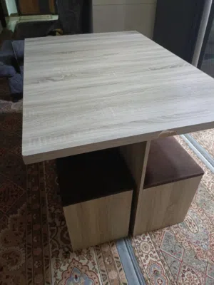 طاوله 6 مقاعد و بوفيه للبيع