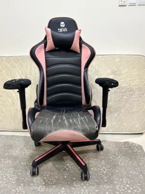 DEVO Pink Gaming Chair - Solid Frame and Hydraulic Lift