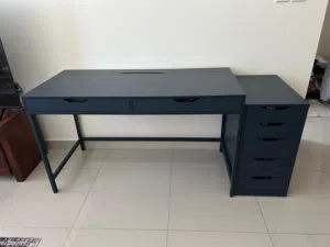 Desk with drawer unit ( ikea )