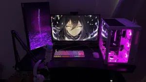 سيت أب قيمنق كامل i5-12400F RTX 3060 مع شاشتين وكرسي
