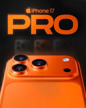 iPhone 17 pro 256gb /e-sim جديد لون اورانج بسعر 825