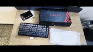 كيبورد ajazz ak 820 max he المدرج باللون الرصاصي الفخم (نادر جدا),