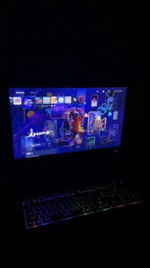 شاشة LG 24 إنش 60hz مناسبة للبلايستيشن والبي سي + كيبورد RGB بـ18 دينار فقط