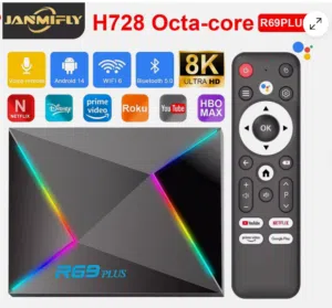 تيفي بوكس خرافي RGB رام 4 خزن 64 يحول التلفزيون الى سمارت ريموت بلوتوث معالج ثماني النواة كربلاء فقط