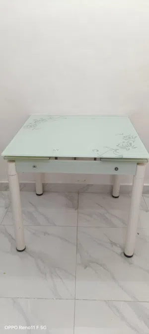 Glass dining table 6 seater