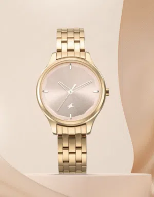 Fastrack Stunners Quartz Analog With Pink Dial Watch For Girls - Nt6248wm01