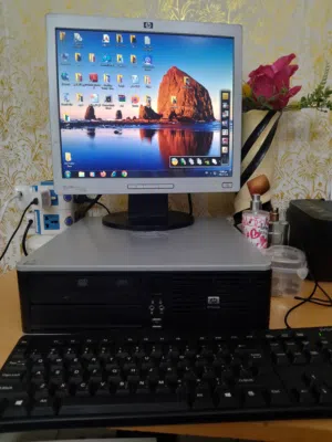 hp compac dc5800 pc and canon printer كومبيوتر اتش بي وطابعه كانون