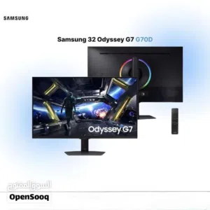 سامسونج g7 اوديسي 4k 144hz حجم 32 البنل ips شاشه اخت جديده استعمال بسيط نظافه 100%