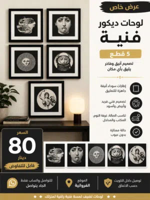 طقم لوحات جدارية أيقوني مستوحى من سلسلة "Tema e Variazioni" للمصمم العالمي بييرو فورناسيتي