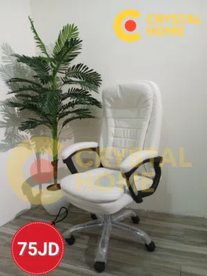 كرسي مدير جلد فاخر   كرسي مريح وأنيق يناسب المكاتب والاستخدام الطويل