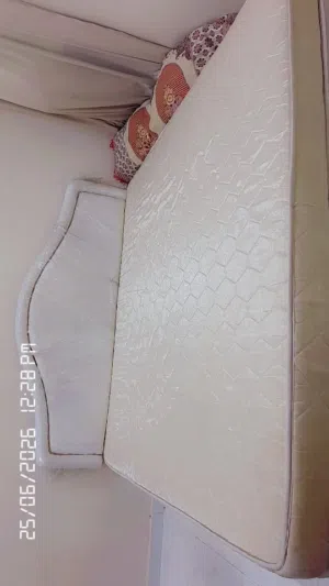 Bed with double mattress