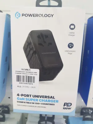 Powerology universal gan Charger 100w×2 C port super Charger