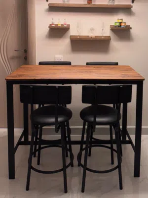 High Dining Table + 4 Chairs (Pan Home)