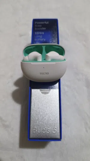 سماعات tecno buds 3 باور بانك ويرلس من تكنو