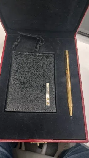 طقم كارتير محفظة + قلم